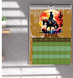 Custom theme printable calendar